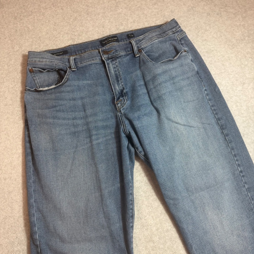 Lucky Brand 363 Straight Jeans Men 38/30 Blue Denim Classic Fit